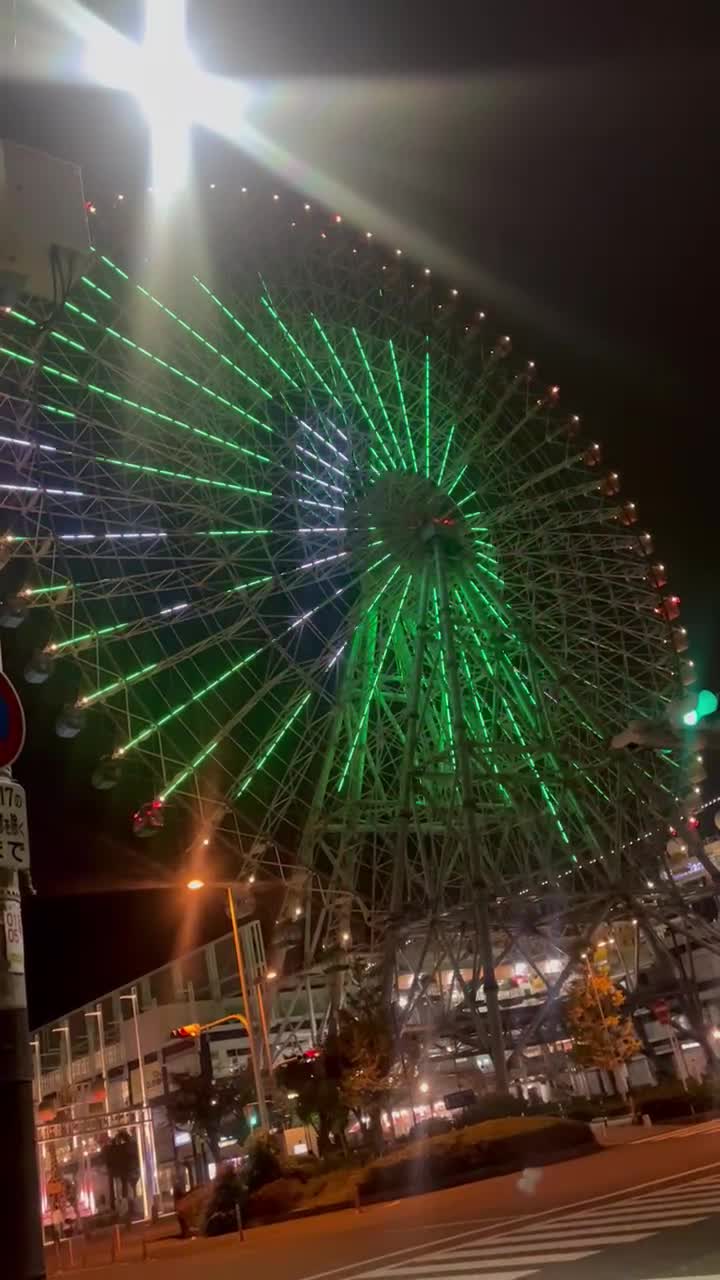 ハロウィン頑張ったご褒美に夜景の見える観覧車